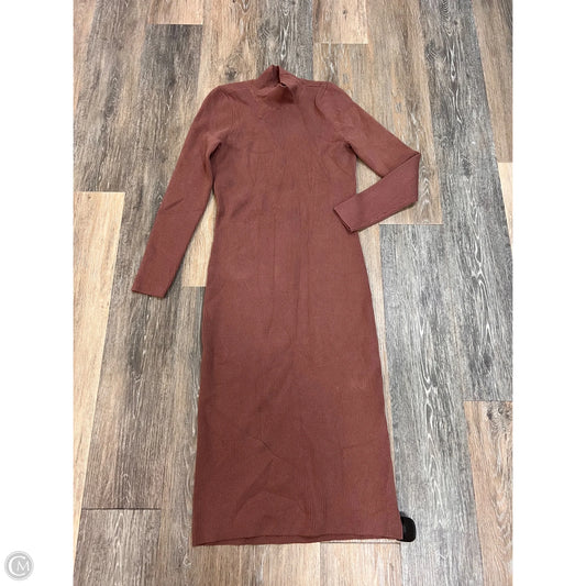 Dress Sweater By Abercrombie And Fitch In Brown, Size: L