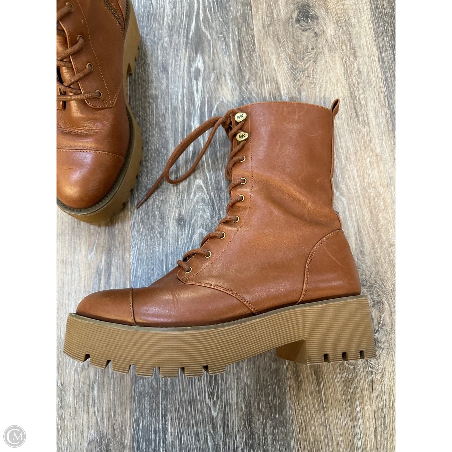 Boots Designer By Michael Kors In Tan, Size: 7.5