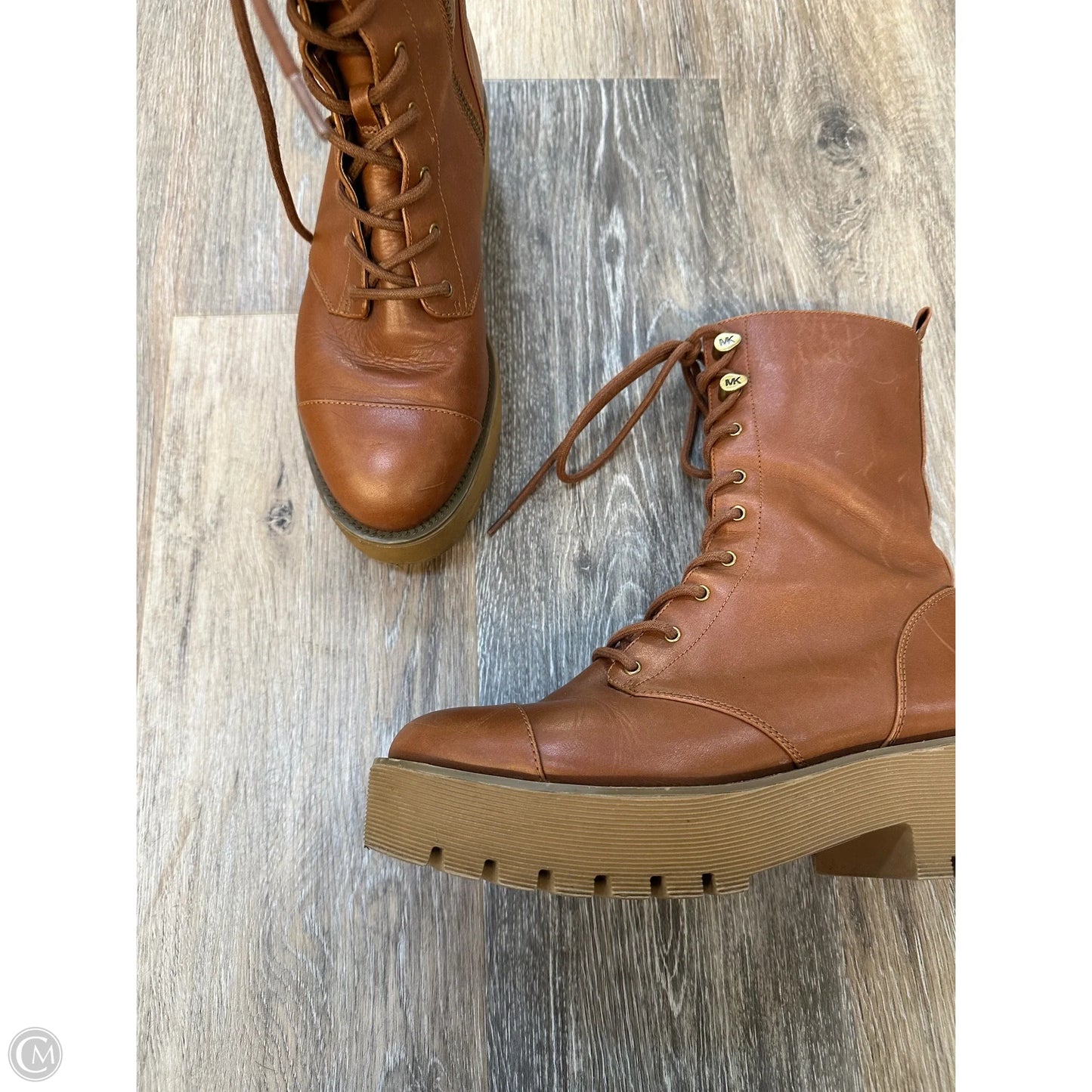 Boots Designer By Michael Kors In Tan, Size: 7.5