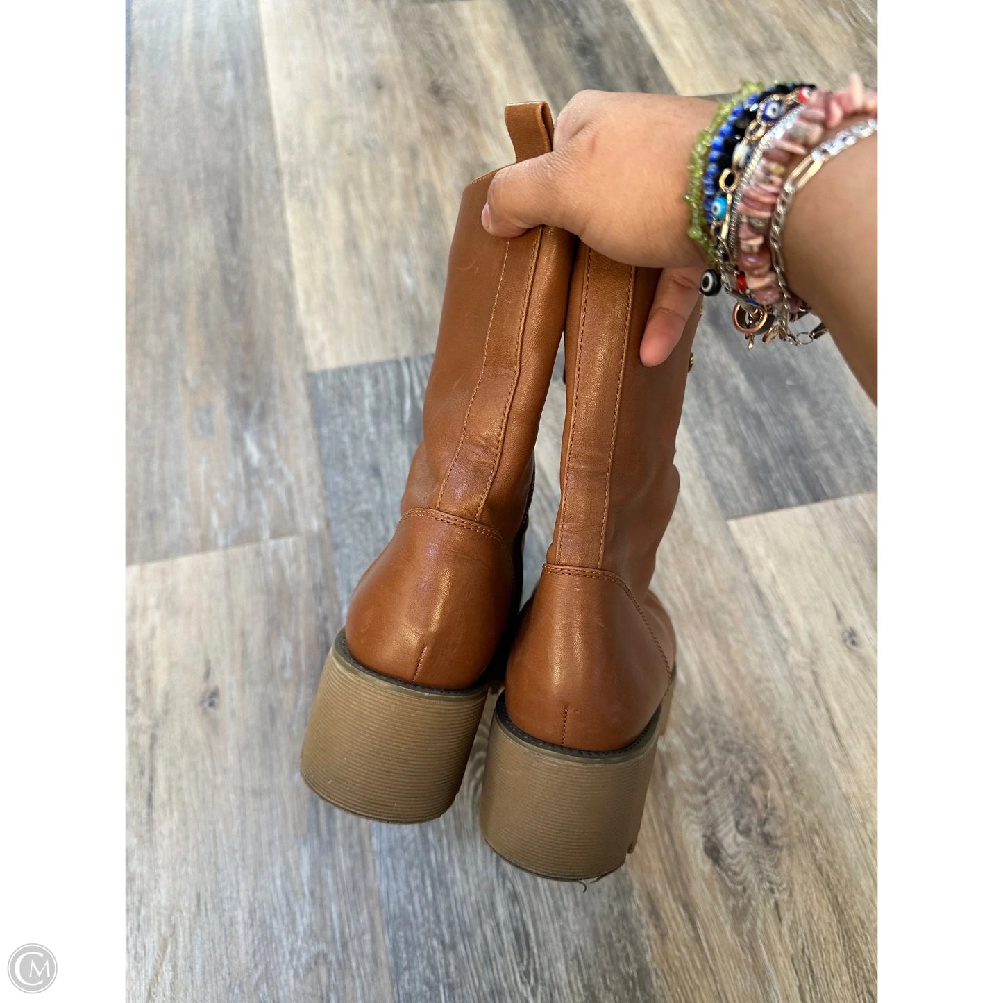 Boots Designer By Michael Kors In Tan, Size: 7.5