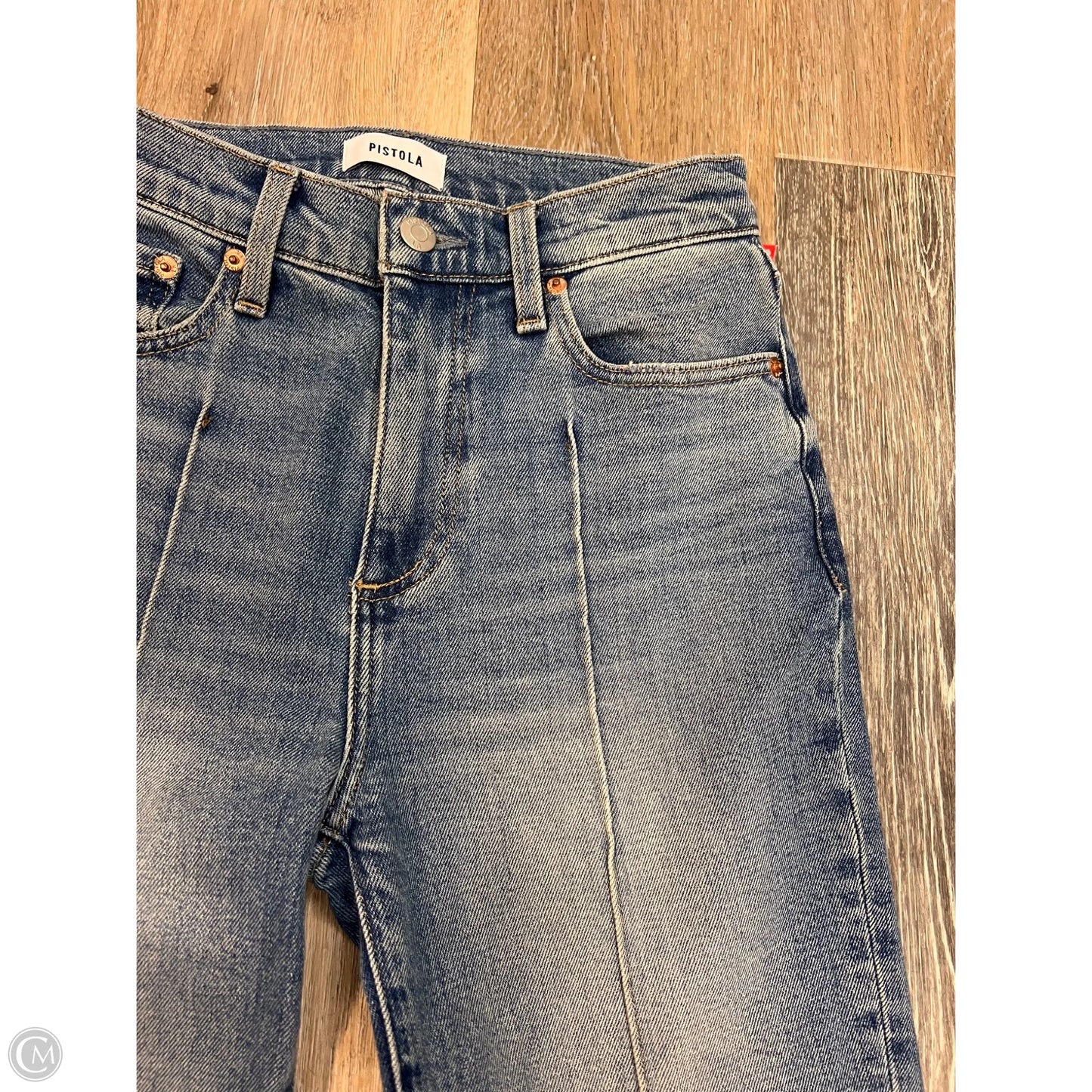 Jeans Straight By Pistola In Blue Denim, Size: 1/25