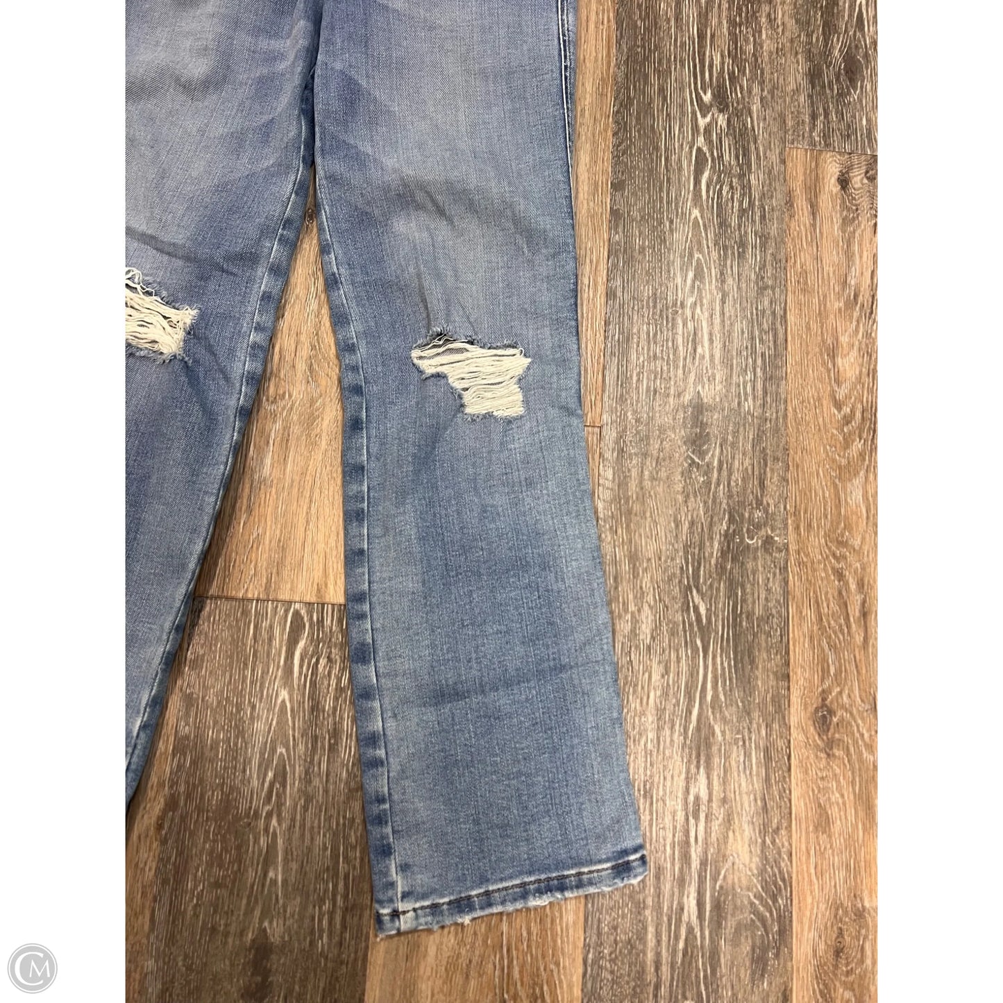 Jeans Straight By Good American In Blue Denim, Size: 2/26