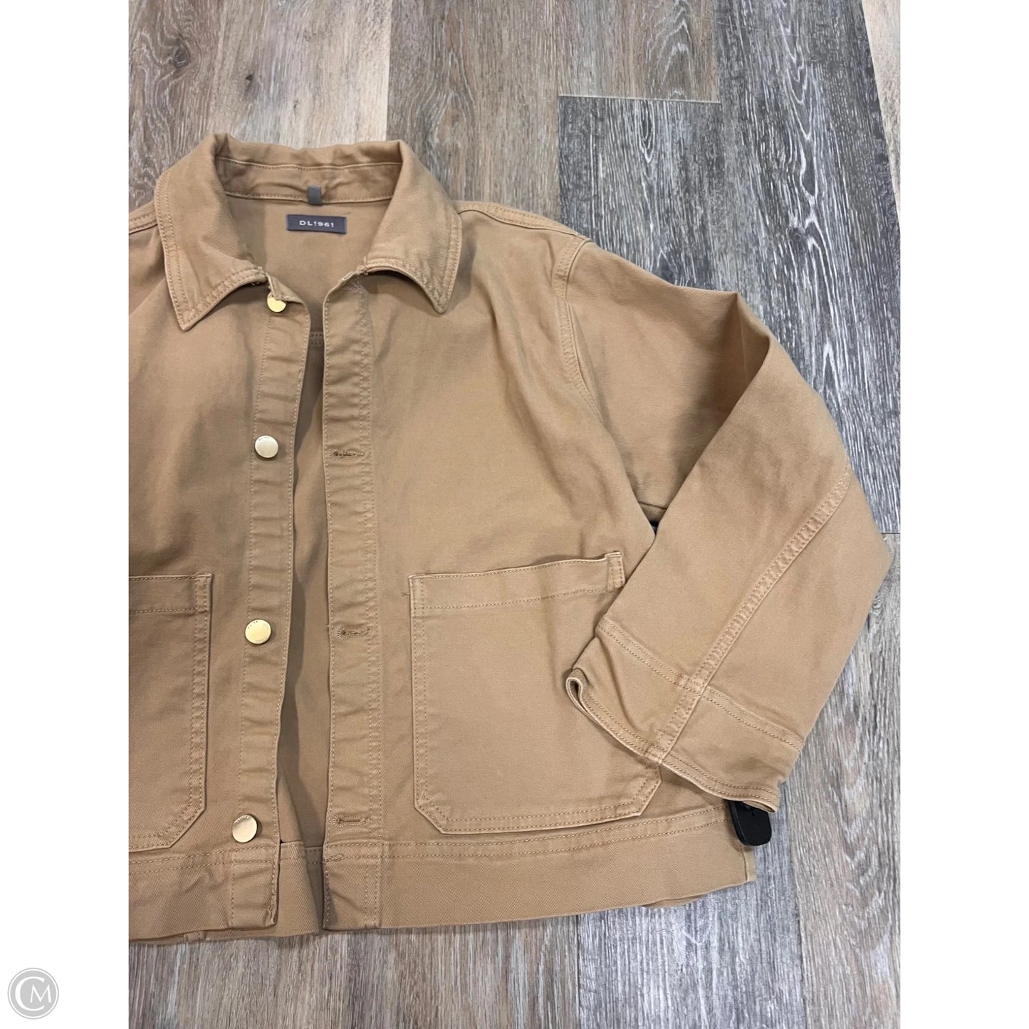 Jacket Denim By Dl1961 In Tan, Size: M