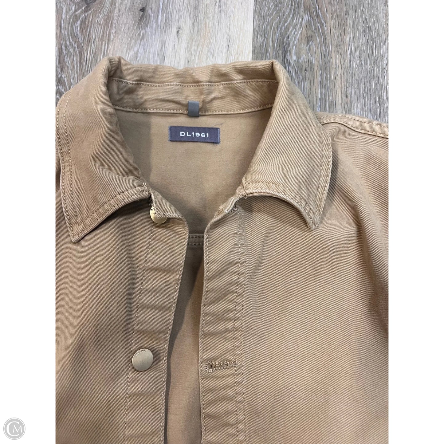 Jacket Denim By Dl1961 In Tan, Size: M
