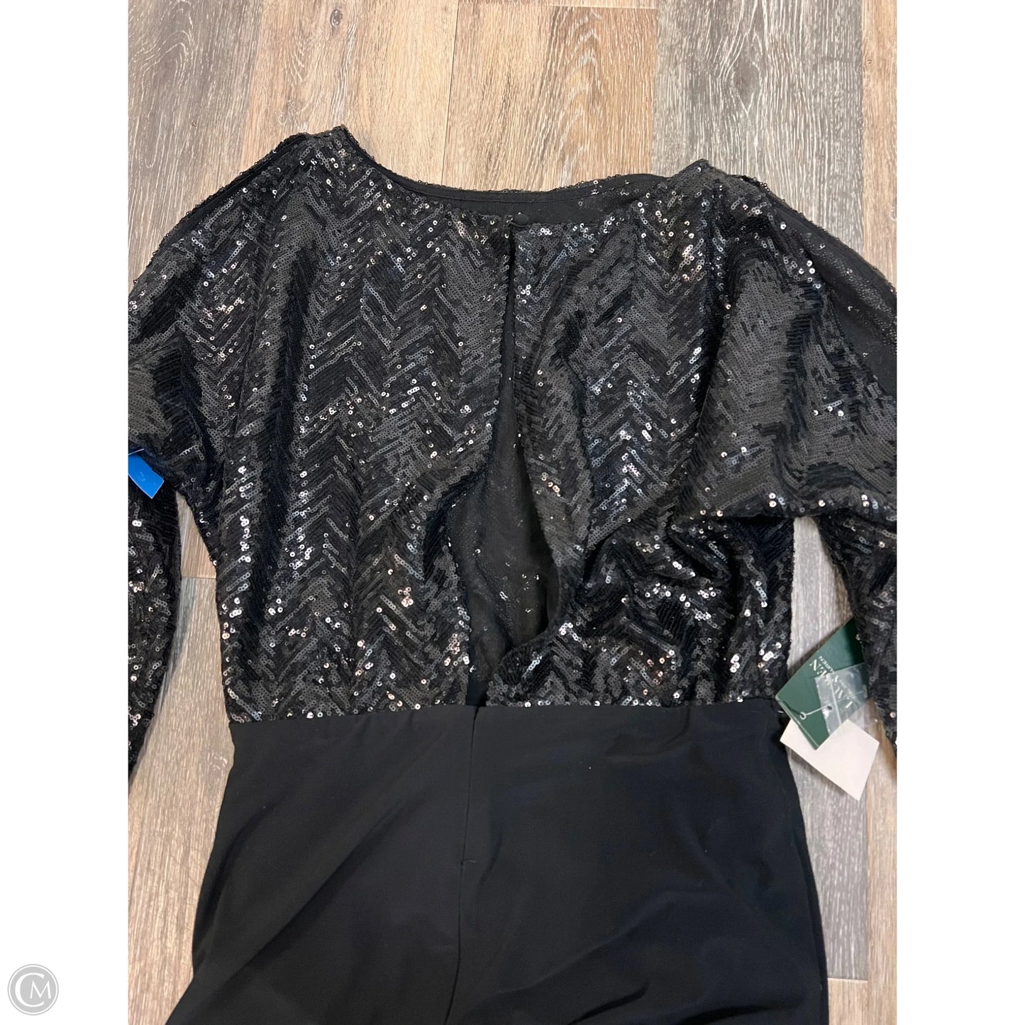 -Dress Party Long By Lauren By Ralph Lauren In Black, Size: S