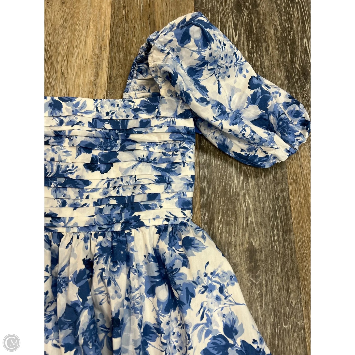 Dress Party Long By Abercrombie And Fitch In Blue & White, Size: S