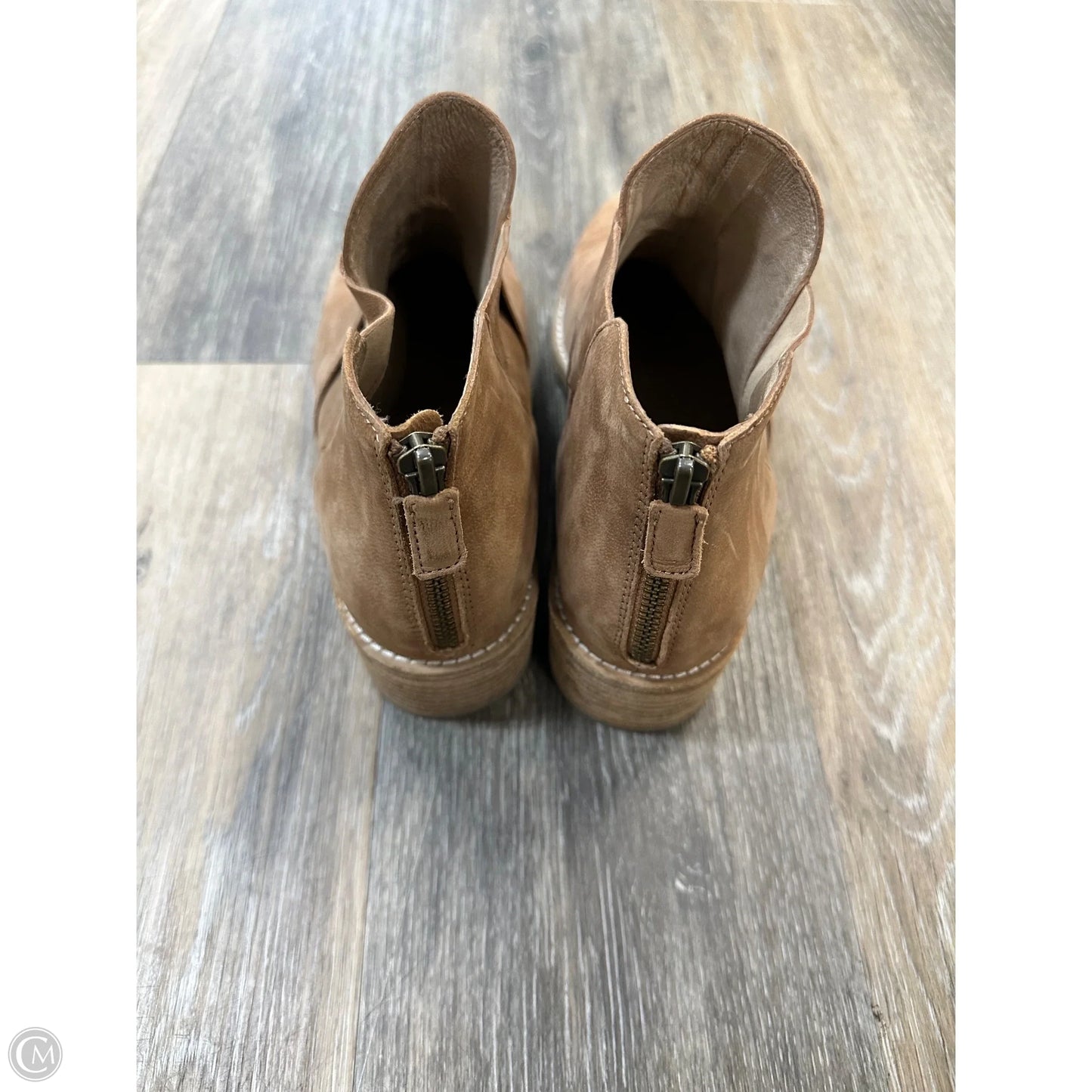 Boots Ankle Flats By Eileen Fisher In Tan, Size: 9.5