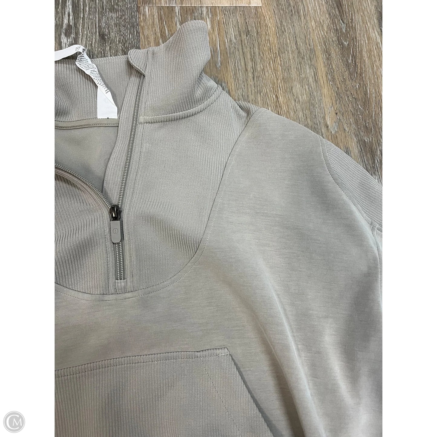 Athletic Sweatshirt Collar By Lululemon In Tan, Size: 10