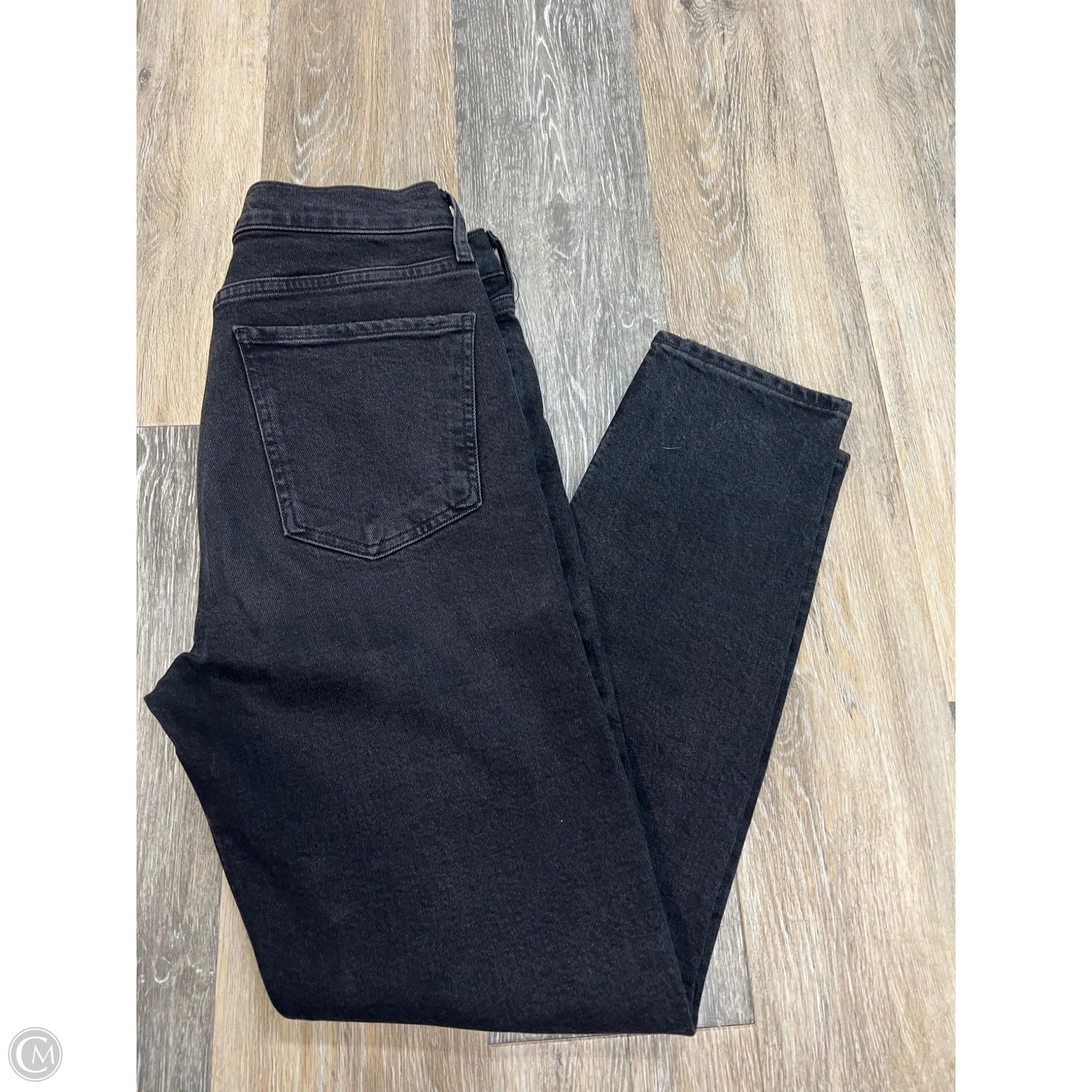 Jeans Straight By Agolde In Black Denim, Size: 6