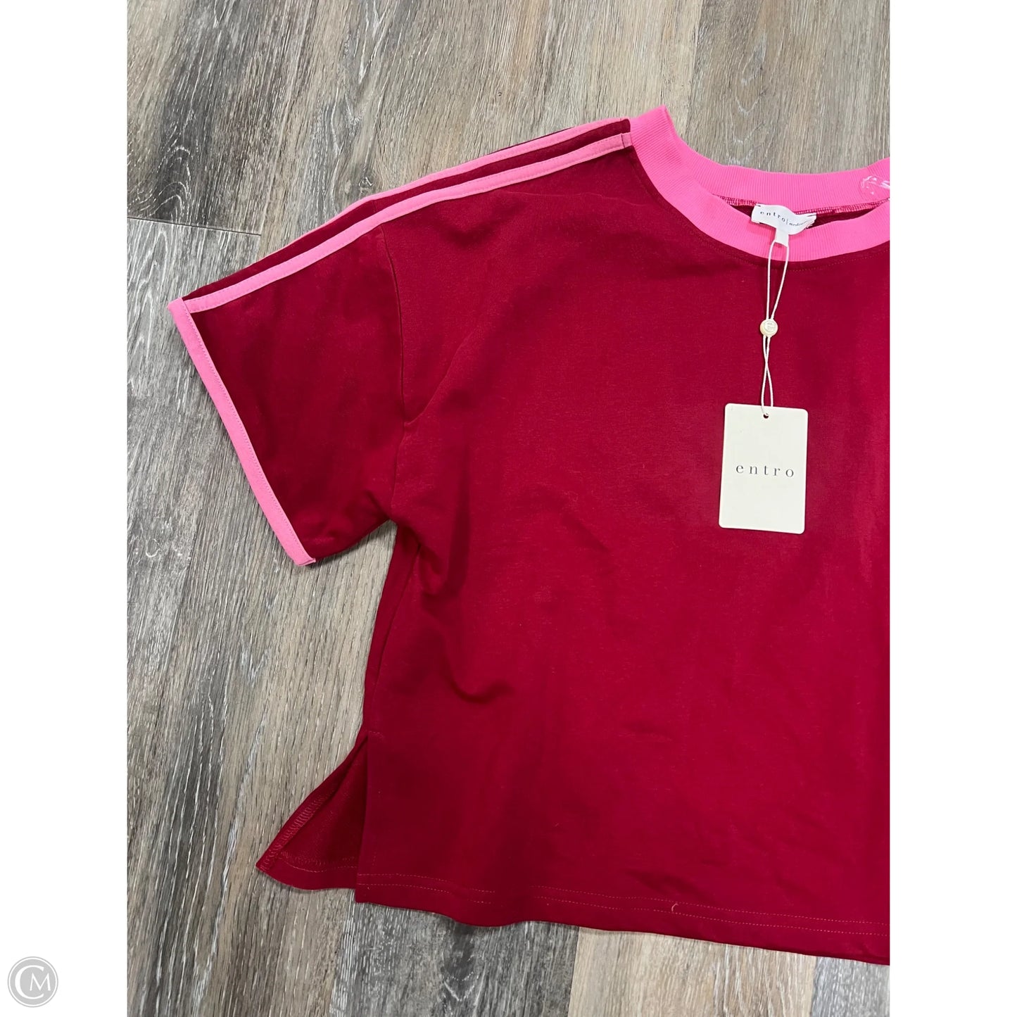 -Pants Set 2pc By Entro In Pink & Red, Size: M