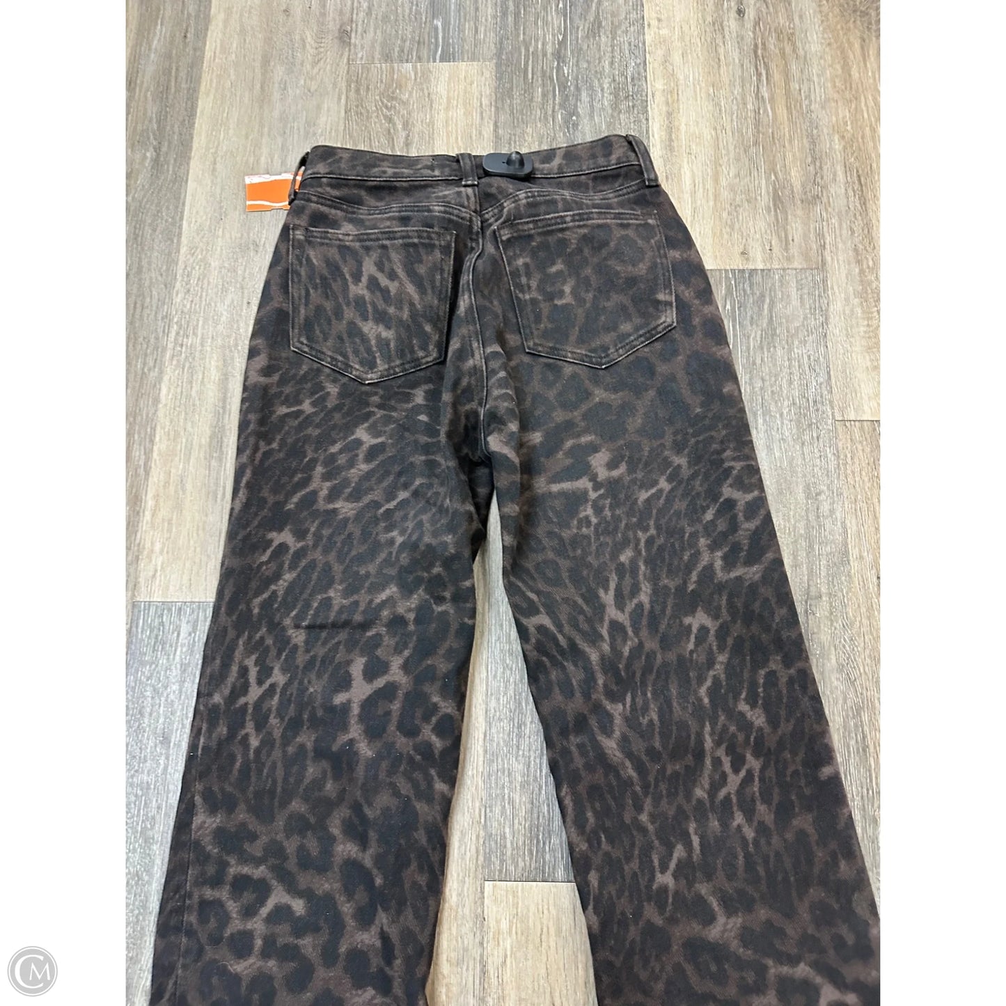Jeans Straight By Abercrombie And Fitch In Animal Print, Size: 0
