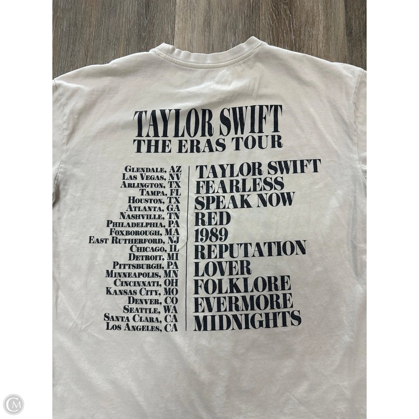 Top Short Sleeve By Taylor Swift In Tan, Size: S