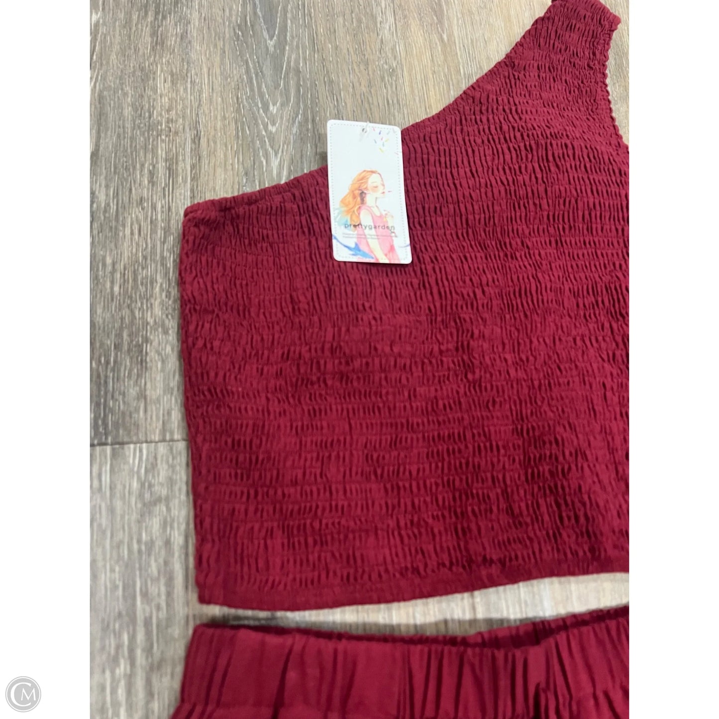 Shorts Set By Prettygarden In Red, Size: M