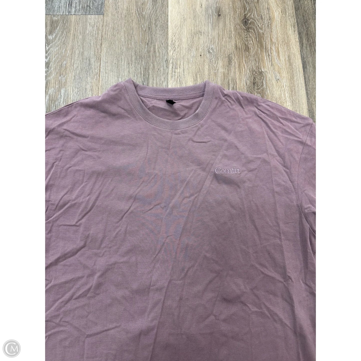 Top Short Sleeve By Comfrt In Purple, Size: S