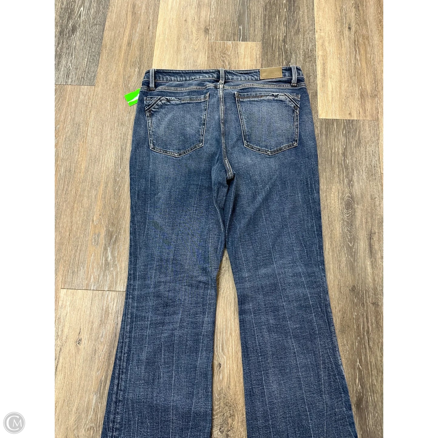 Jeans Boot Cut By Buckle Black In Blue Denim, Size: 14