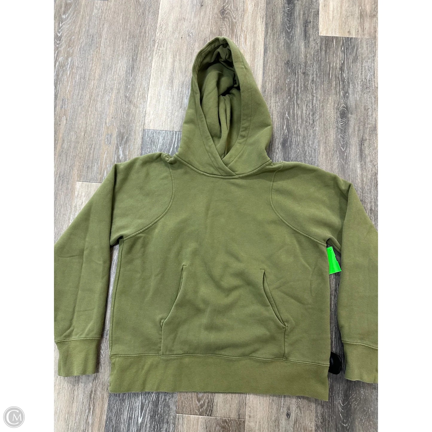 Athletic Sweatshirt Hoodie By Lululemon In Green, Size: 6