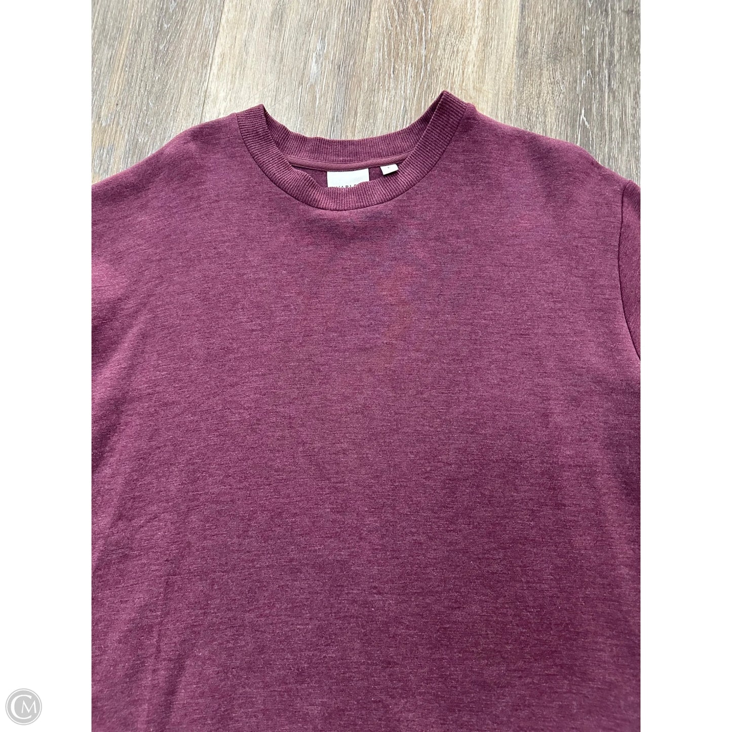 Sweatshirt Crewneck By Varley In Maroon, Size: L
