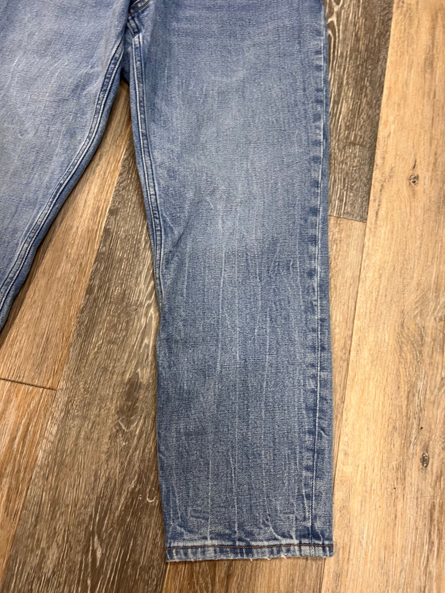 Jeans Straight By Abercrombie And Fitch In Blue Denim, Size: 2/26 Short
