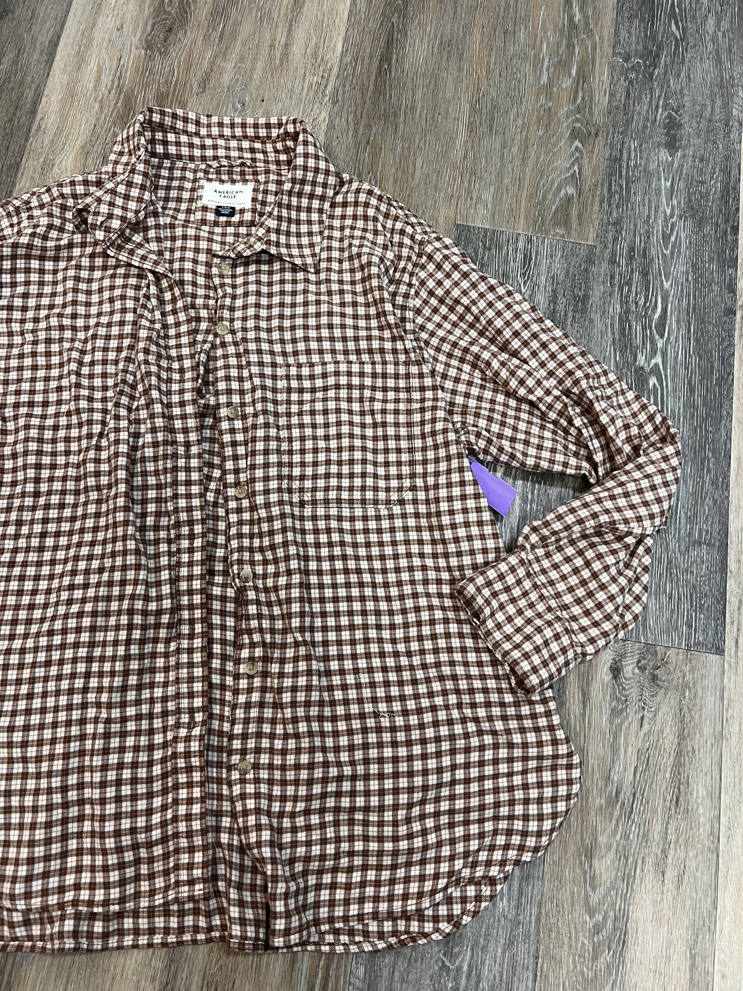 Blouse Long Sleeve By American Eagle Size: L