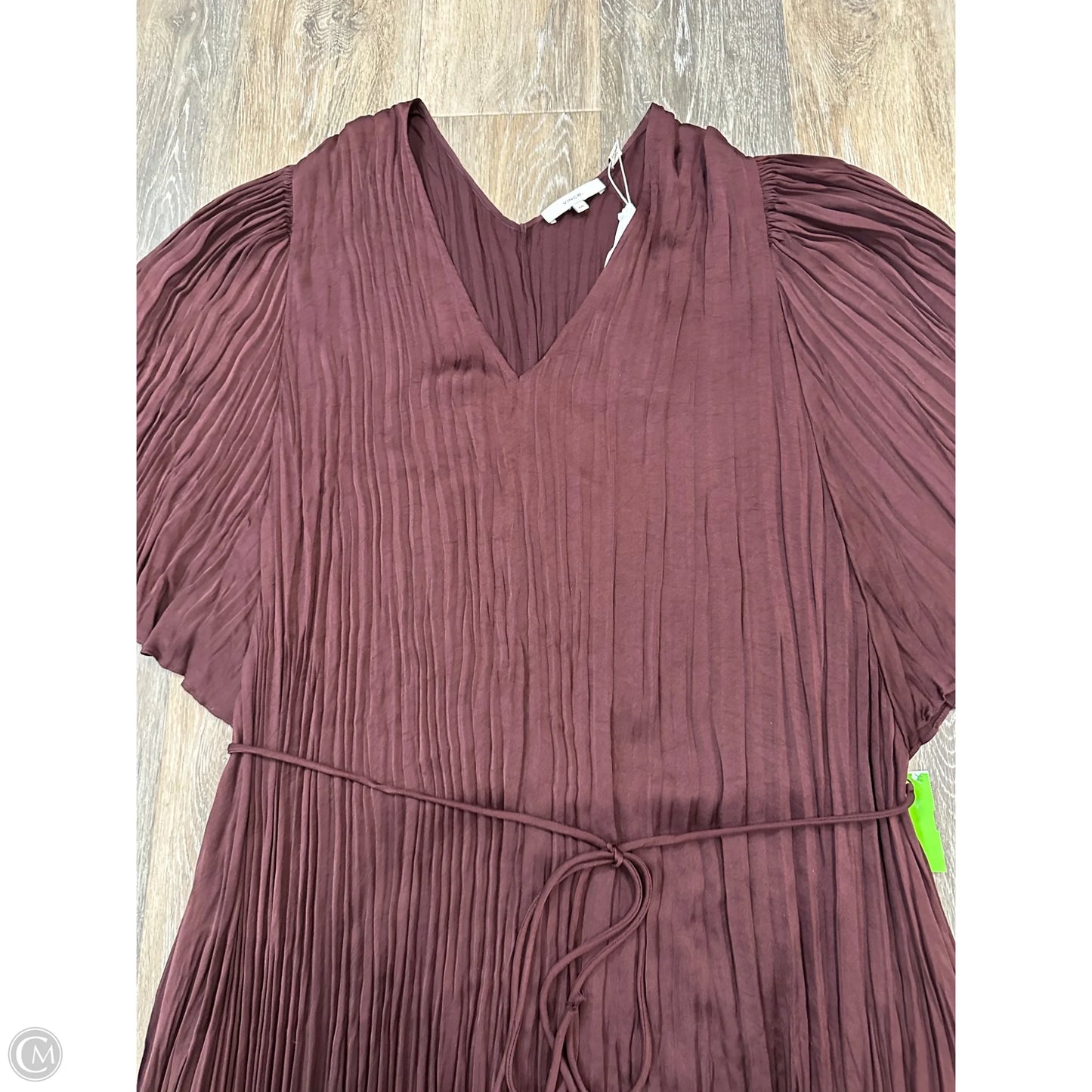 Dress Party Midi By Vince In Maroon, Size: Xxl