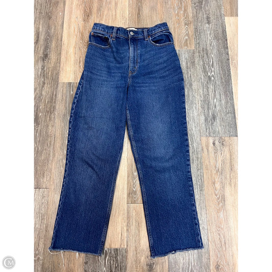 Jeans Straight By Abercrombie And Fitch In Blue Denim, Size: 6