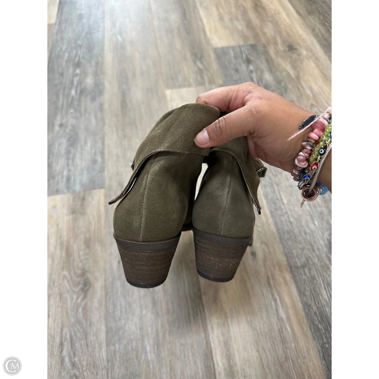Boots Ankle Heels By Sole Society In Taupe, Size: 6