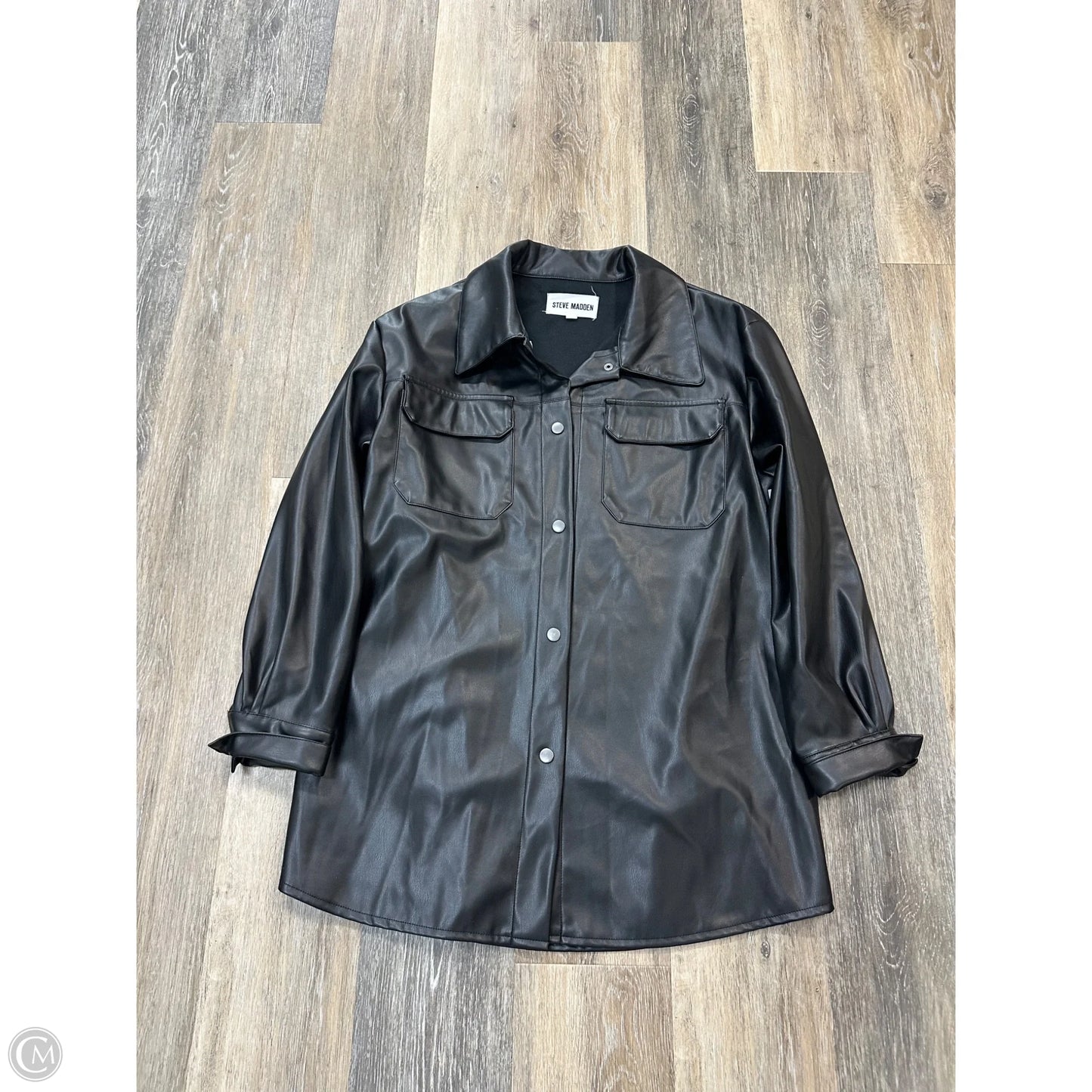 Jacket By Steve Madden In Black, Size: L