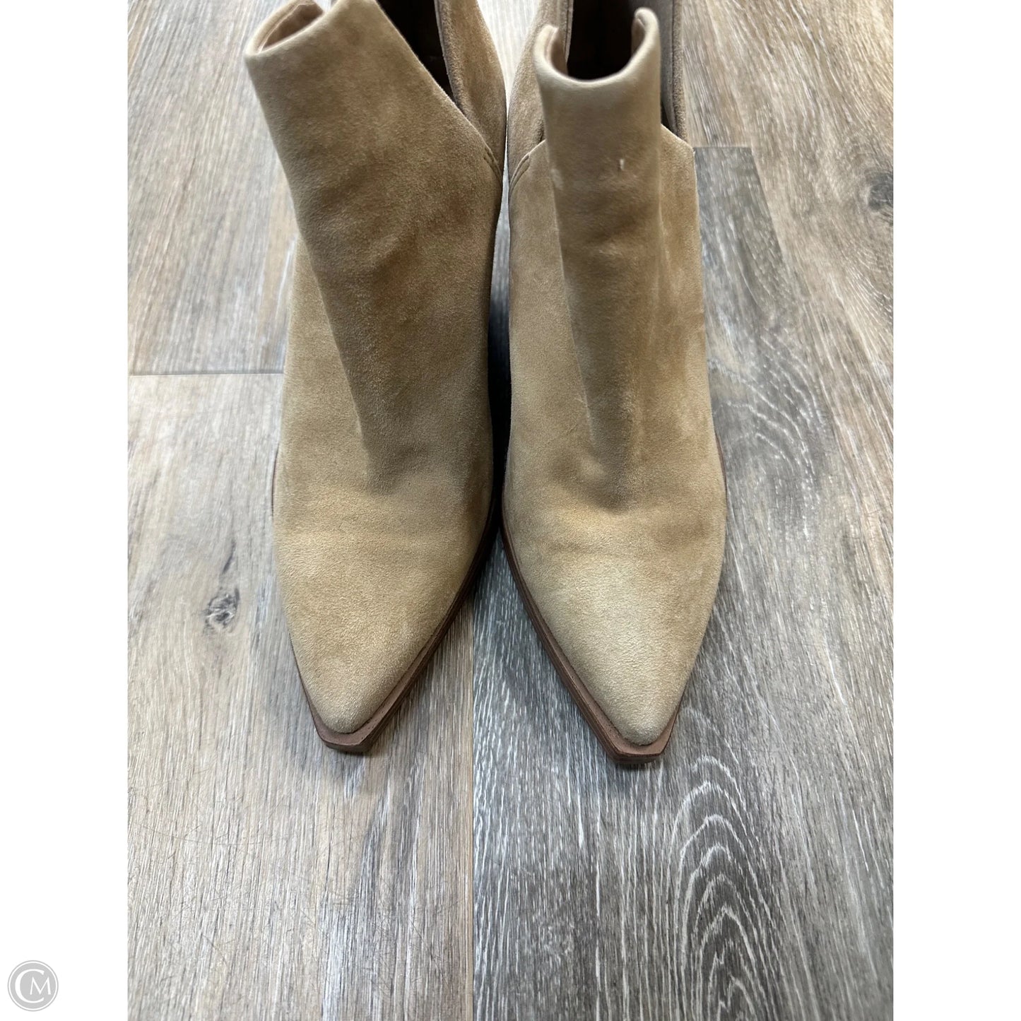 Boots Ankle Heels By Vince Camuto In Tan, Size: 7