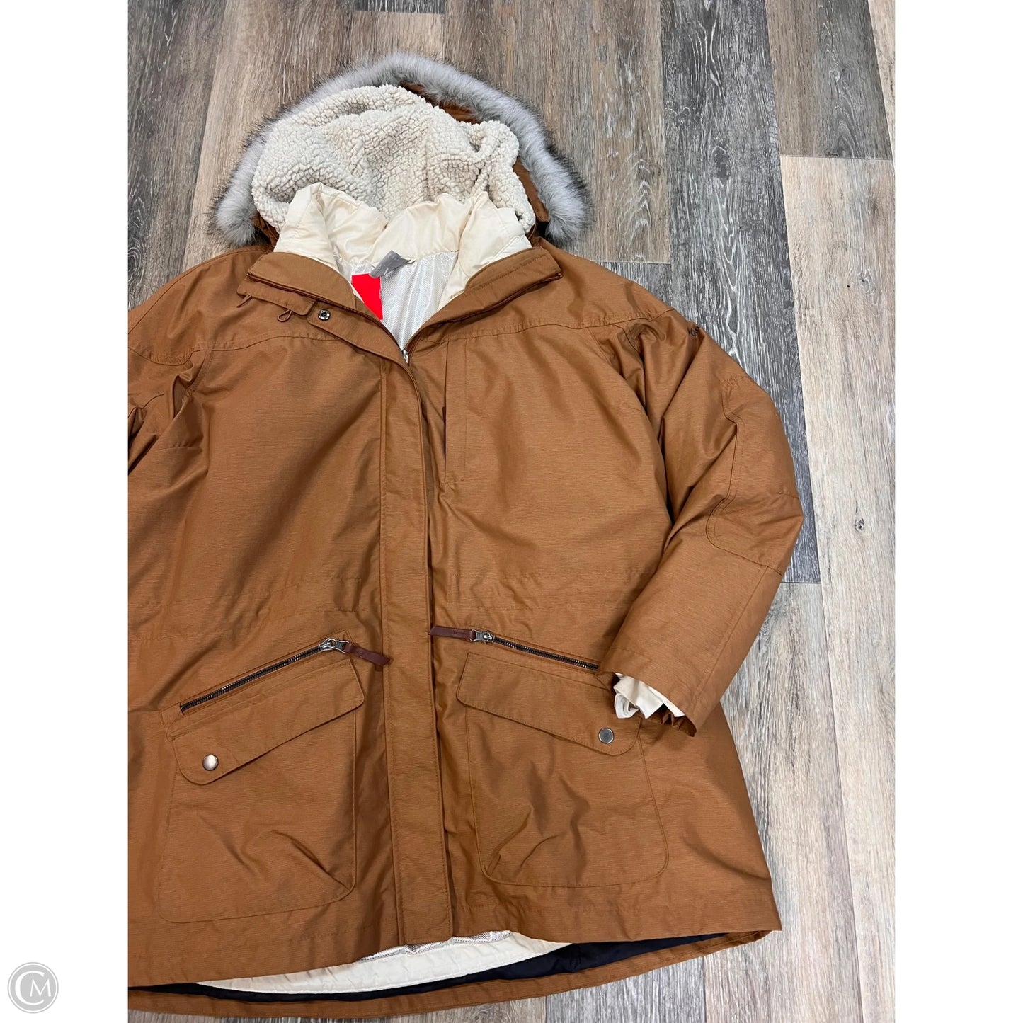 Coat Parka By Columbia In Orange, Size: 2x
