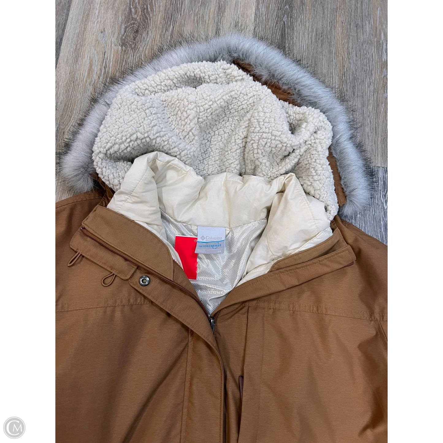 Coat Parka By Columbia In Orange, Size: 2x