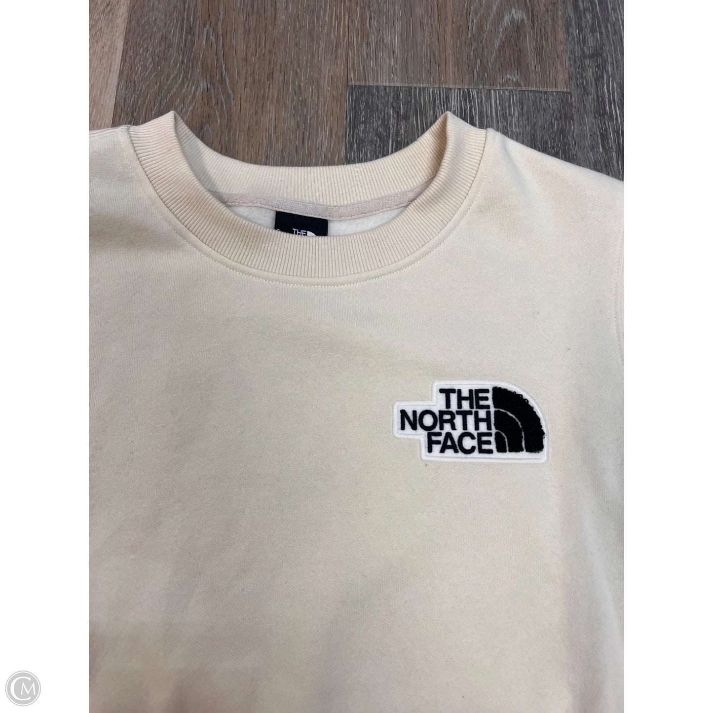 Athletic Sweatshirt Crewneck By The North Face In Cream, Size: M