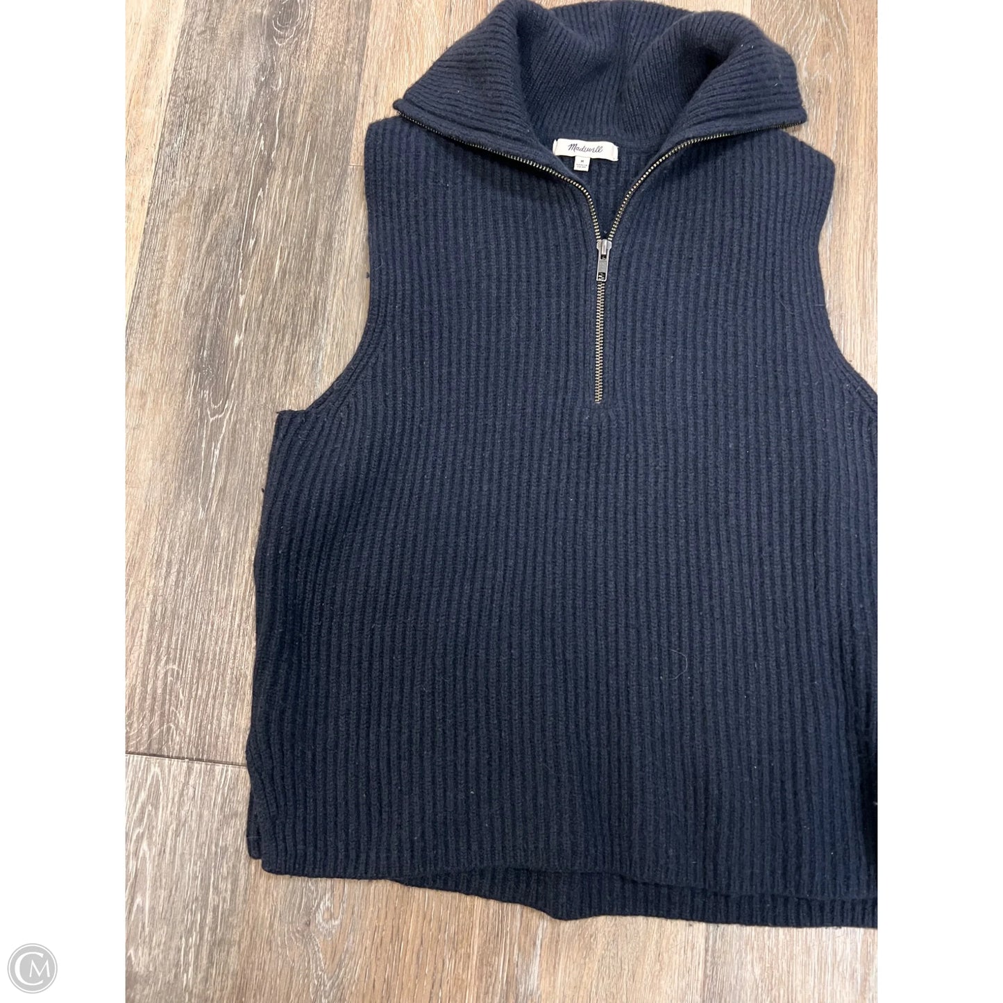 Vest Sweater By Madewell In Navy, Size: M