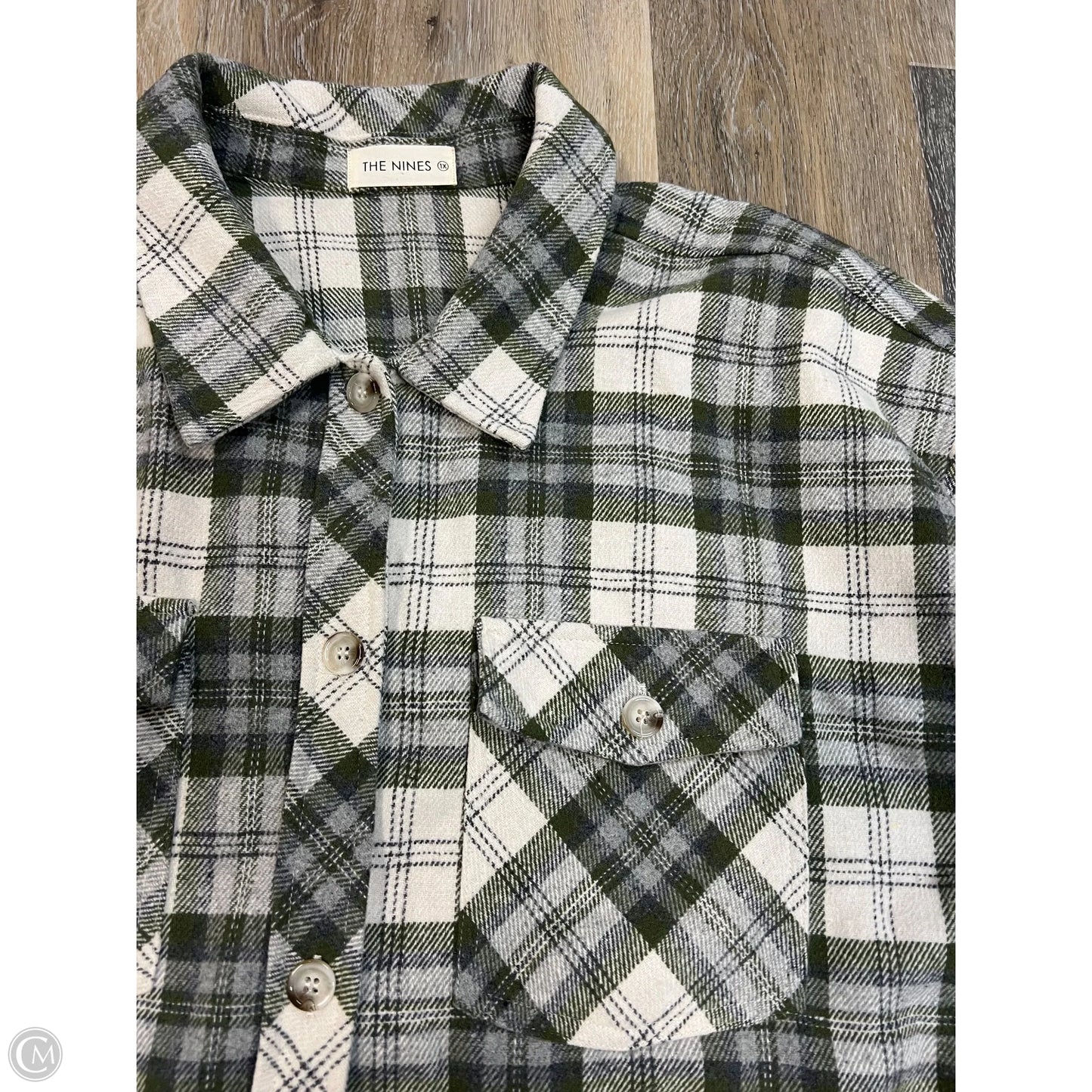 Jacket Shirt By The Nines In Green, Size: 1x