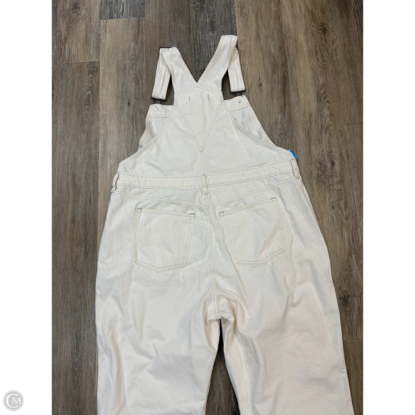Overalls By Abercrombie And Fitch In White Denim, Size: Xl