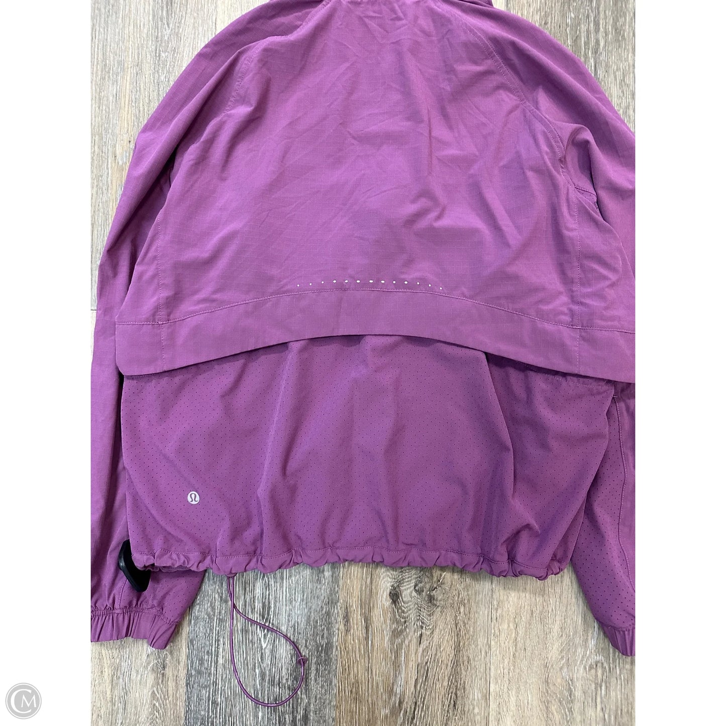 Athletic Jacket By Lululemon In Purple, Size: L