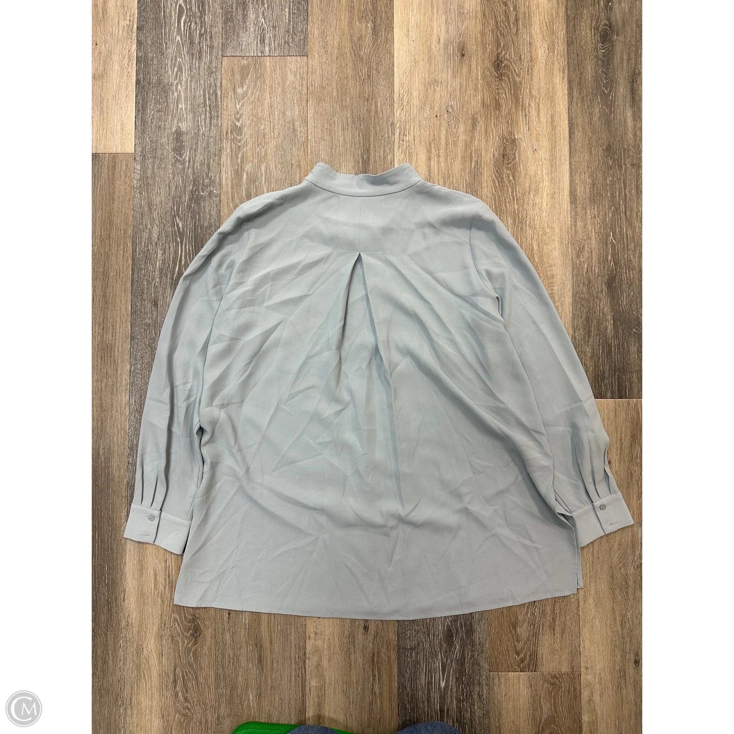 Blouse Long Sleeve By Eileen Fisher In Grey, Size: Xs