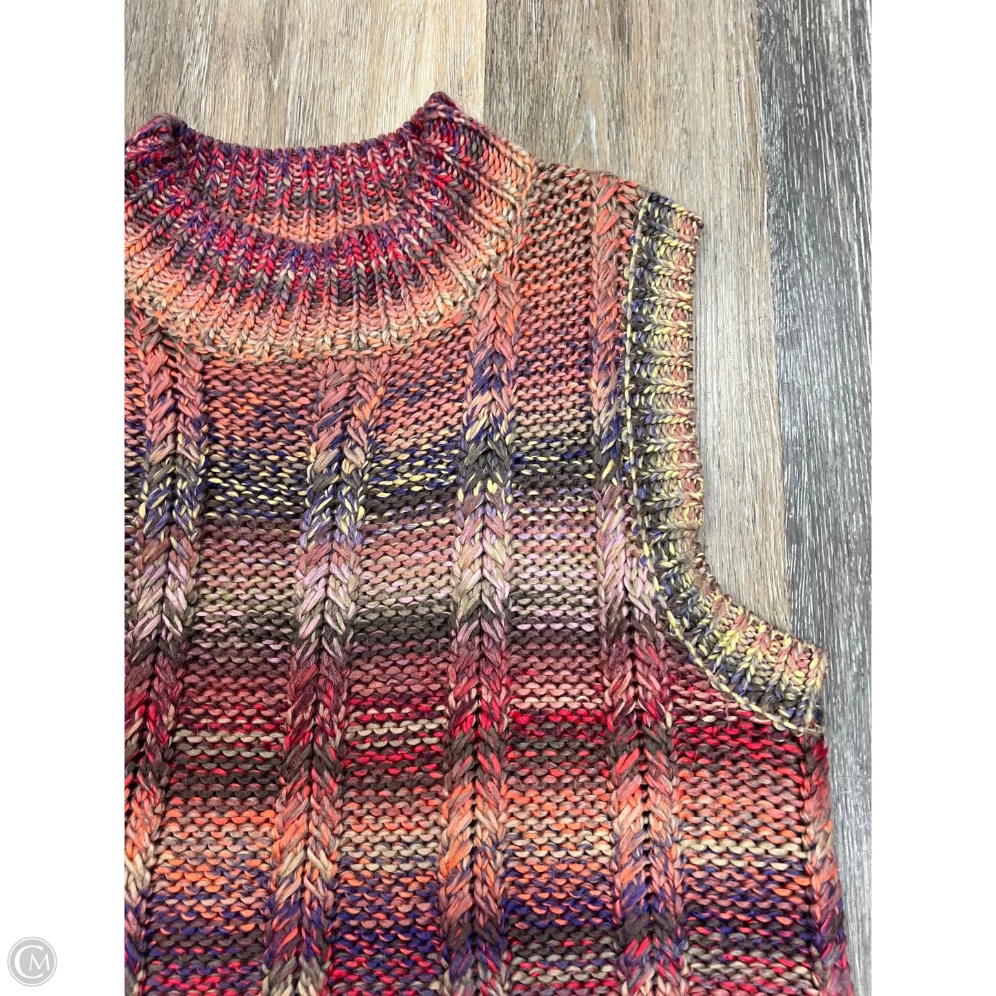 Vest Sweater By Evereve In Pink, Size: M