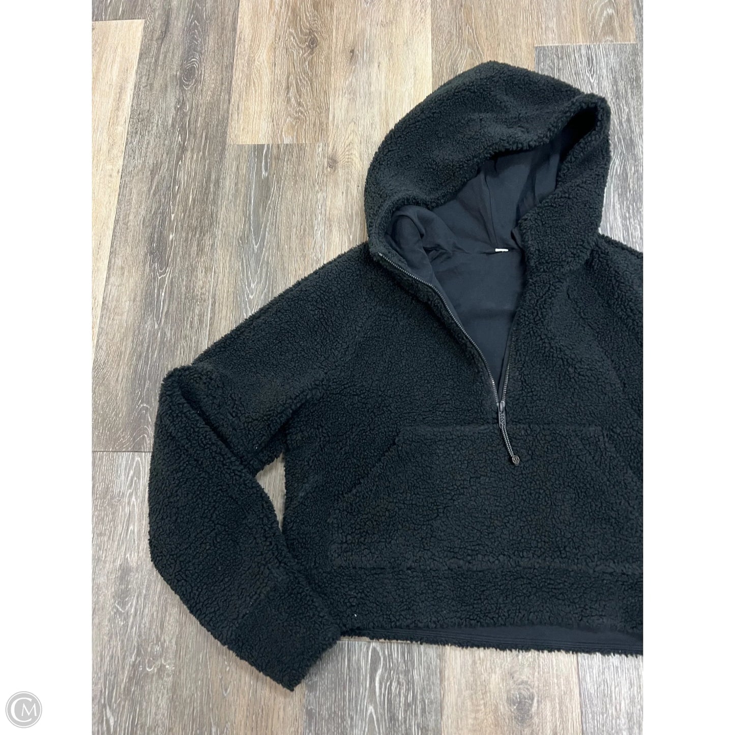 Athletic Sweatshirt Hoodie Fleece By Lululemon In Black, Size: Xs/S