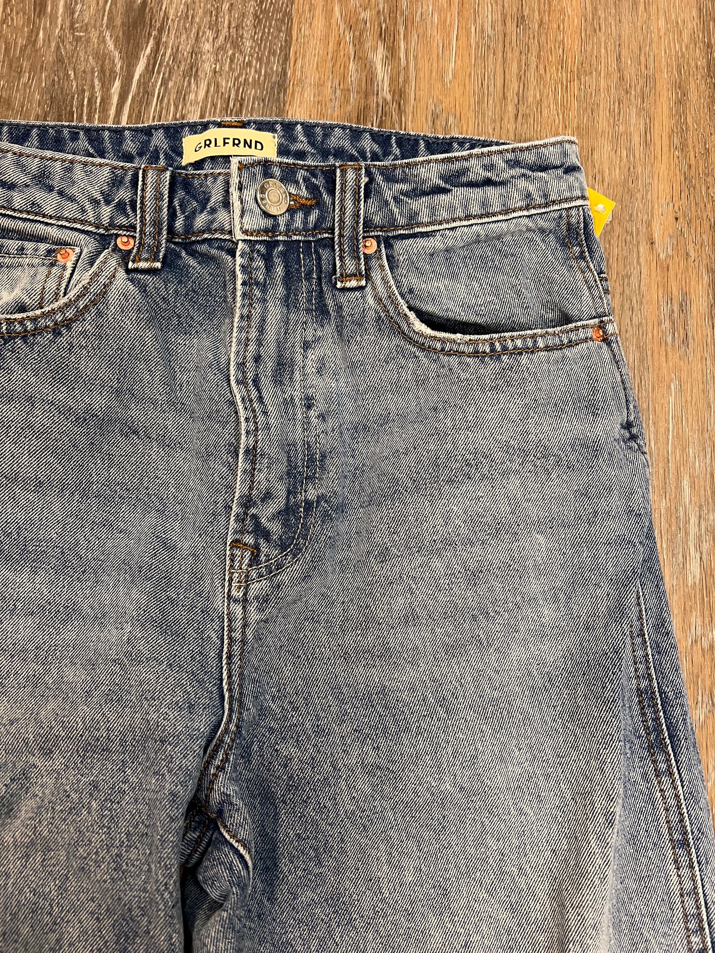 Jeans Straight By GRLFRND In Blue Denim, Size: 4/27
