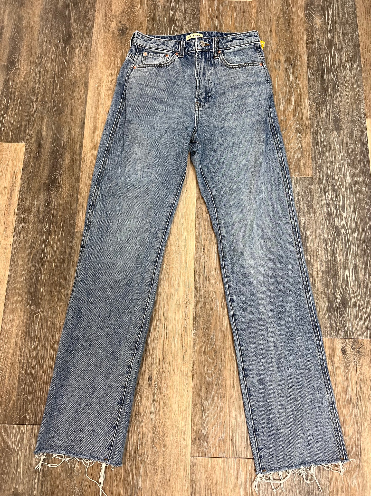 Jeans Straight By GRLFRND In Blue Denim, Size: 4/27