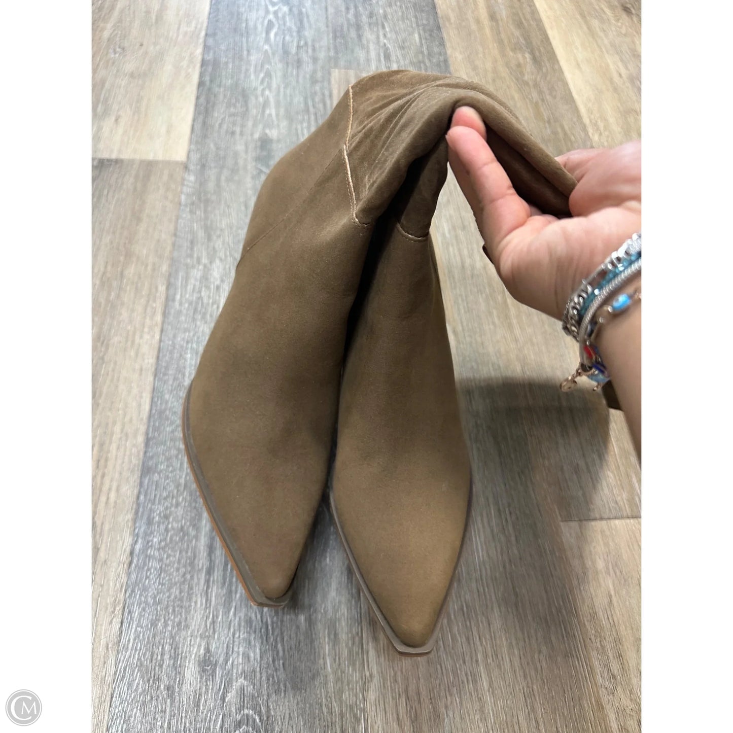 Boots Knee Heels By Oasis Society In Tan, Size: 10