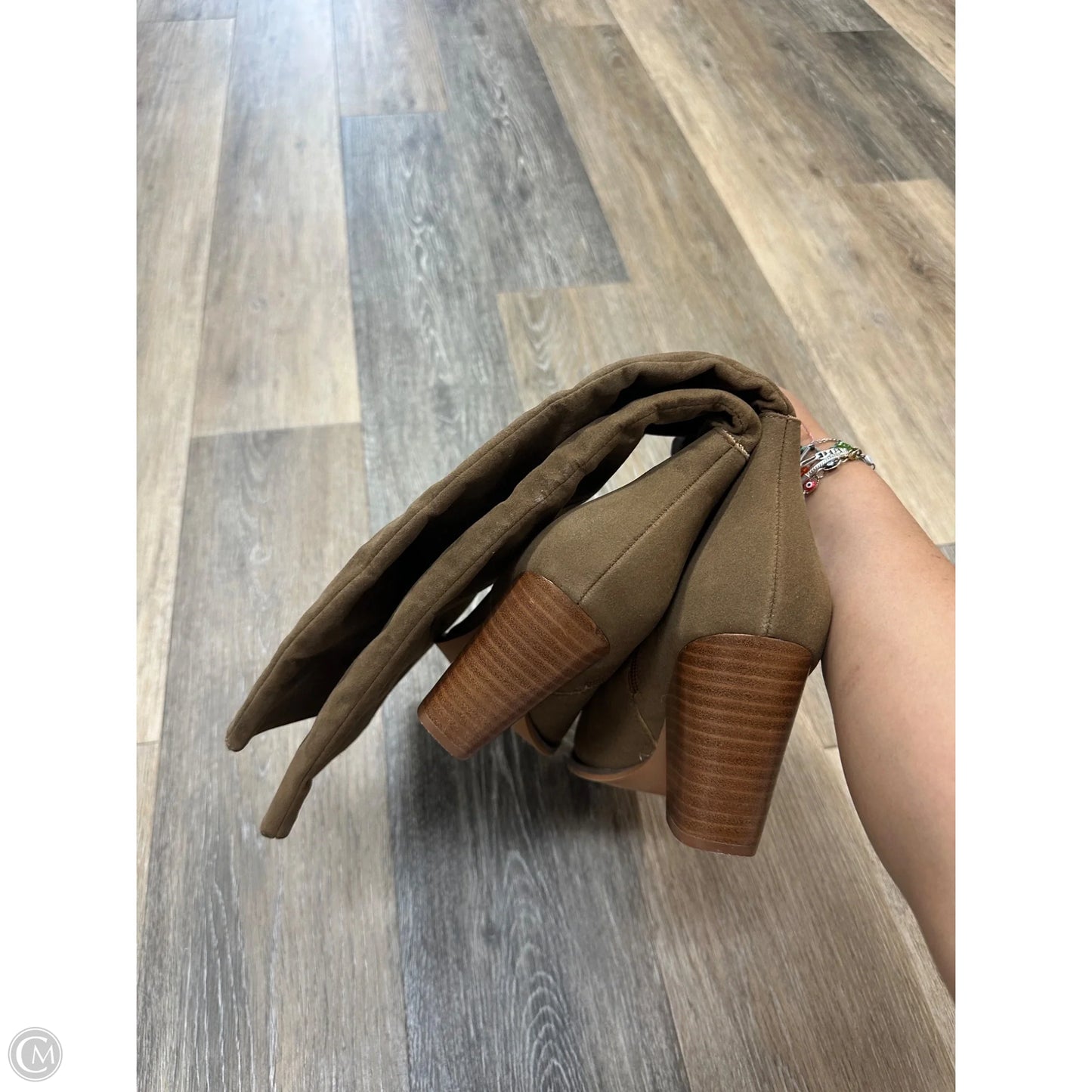 Boots Knee Heels By Oasis Society In Tan, Size: 10