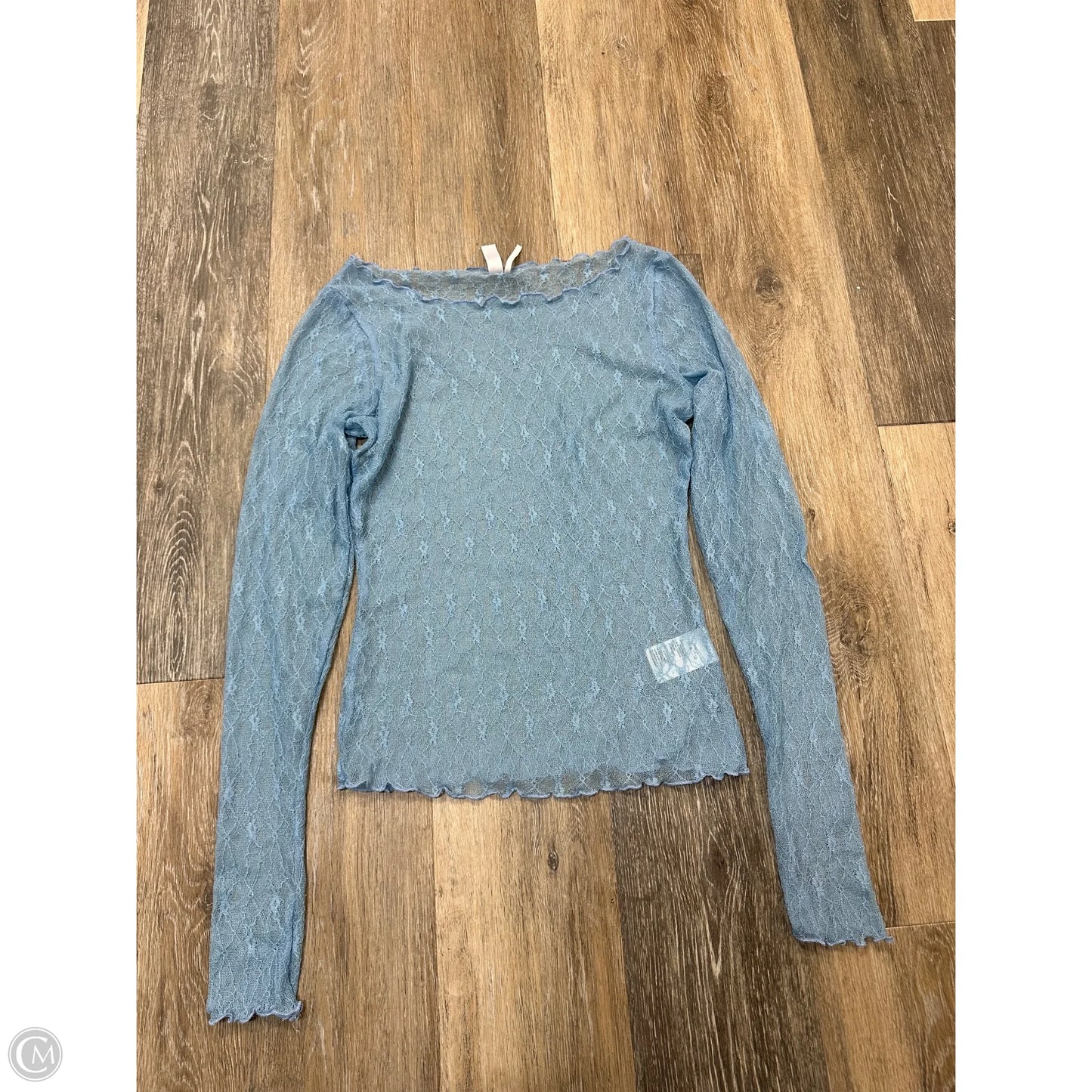 Top Long Sleeve By Out From Under In Blue, Size: M