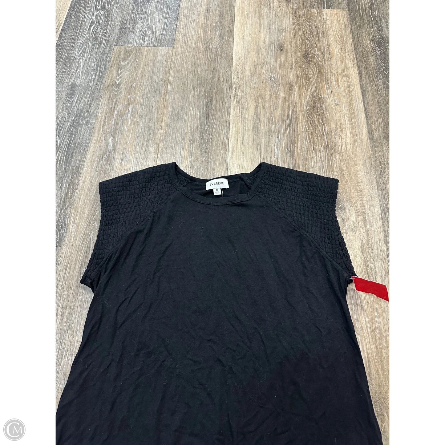 Top Short Sleeve By Evereve In Black, Size: M