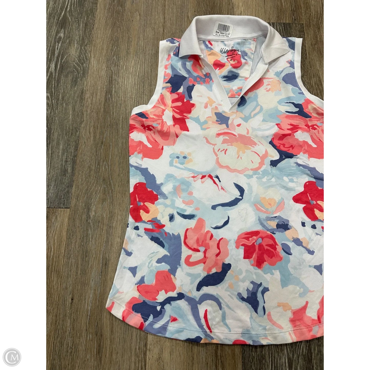 Athletic Tank Top By Walter Hagen In Floral Print, Size: Xs