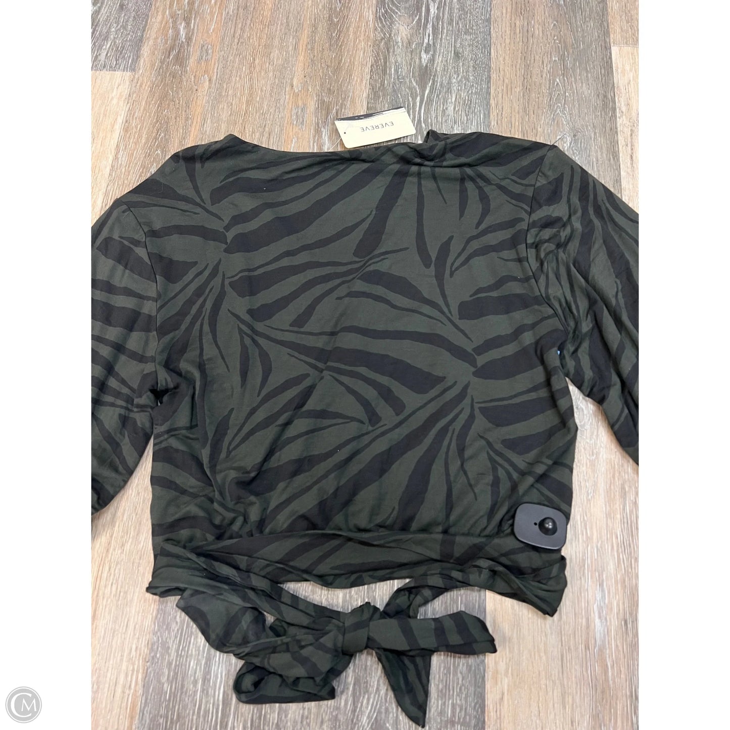 Top Long Sleeve By Z Supply In Zebra Print, Size: L