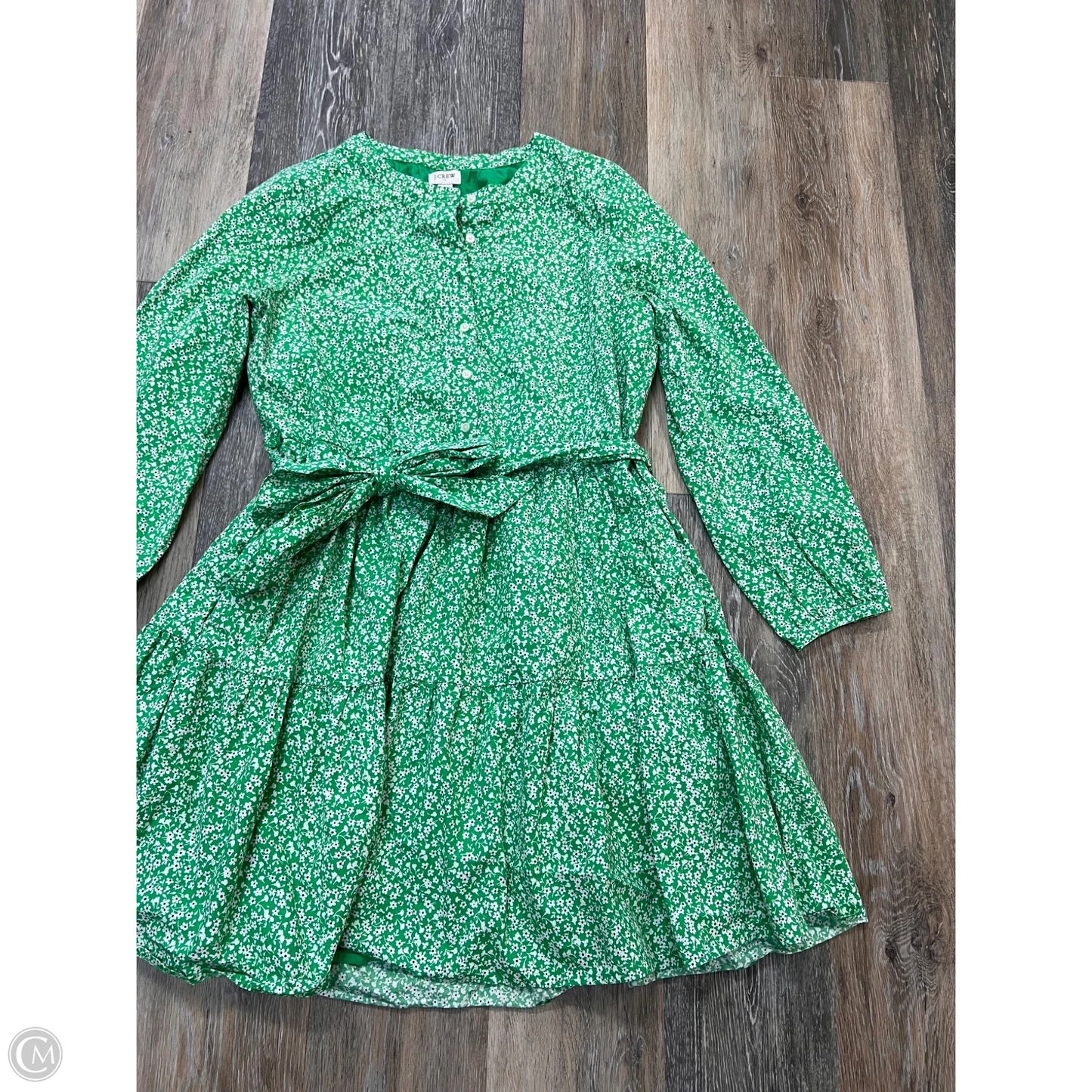 Dress Casual Midi By J. Crew In Green, Size: M