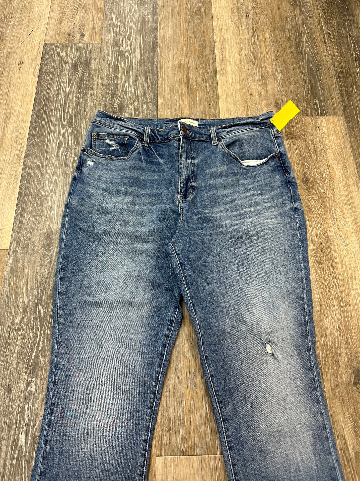 Jeans Boot Cut By Oliver Logan In Blue Denim, Size: 14