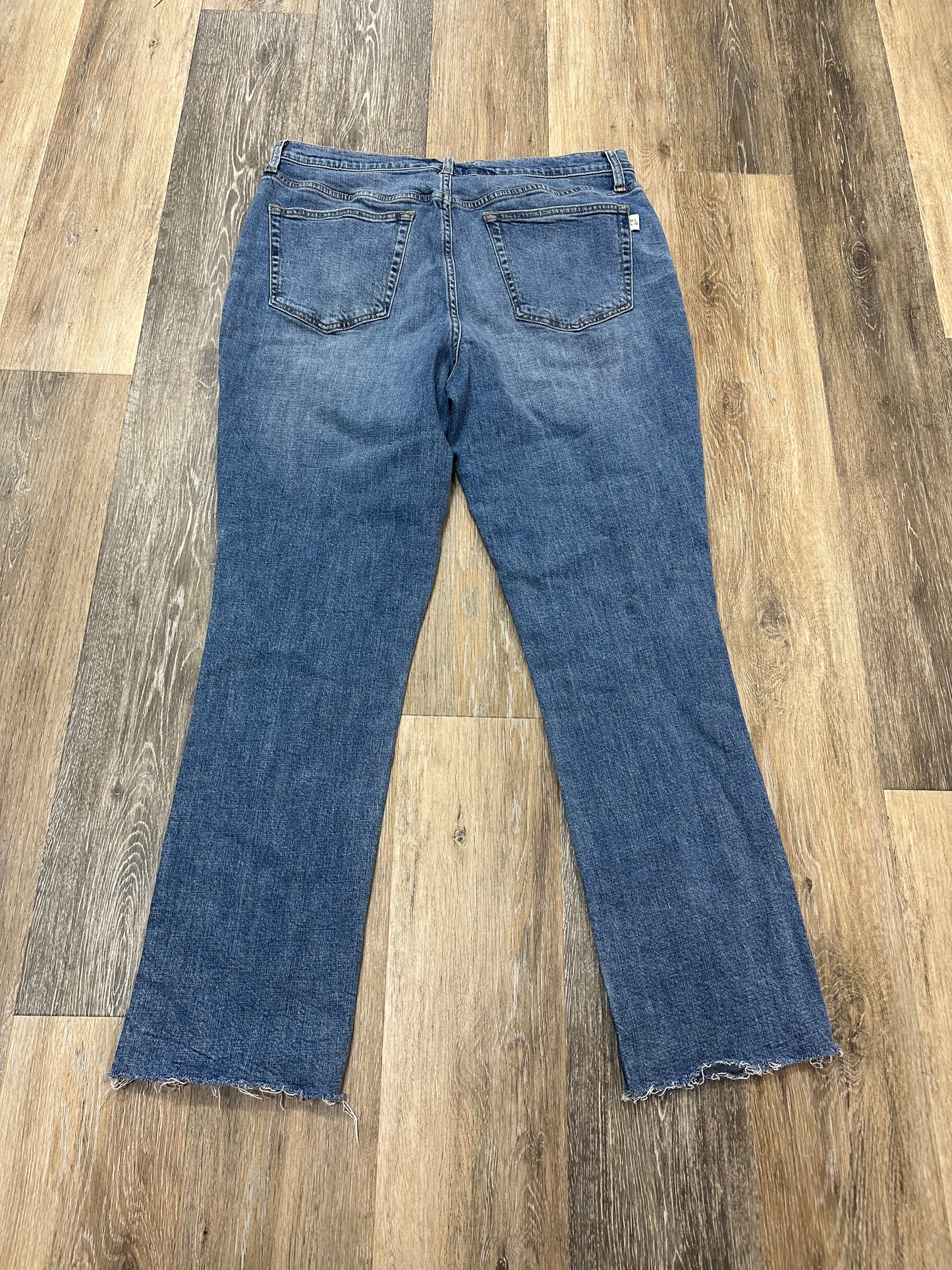 Jeans Boot Cut By Oliver Logan In Blue Denim, Size: 14