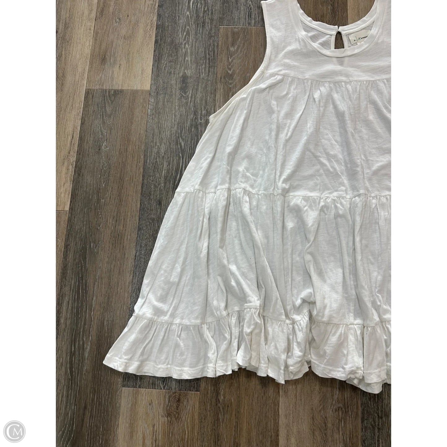 Top Sleeveless By Anthropologie In White, Size: 3x